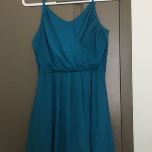Blue strapped summer dress